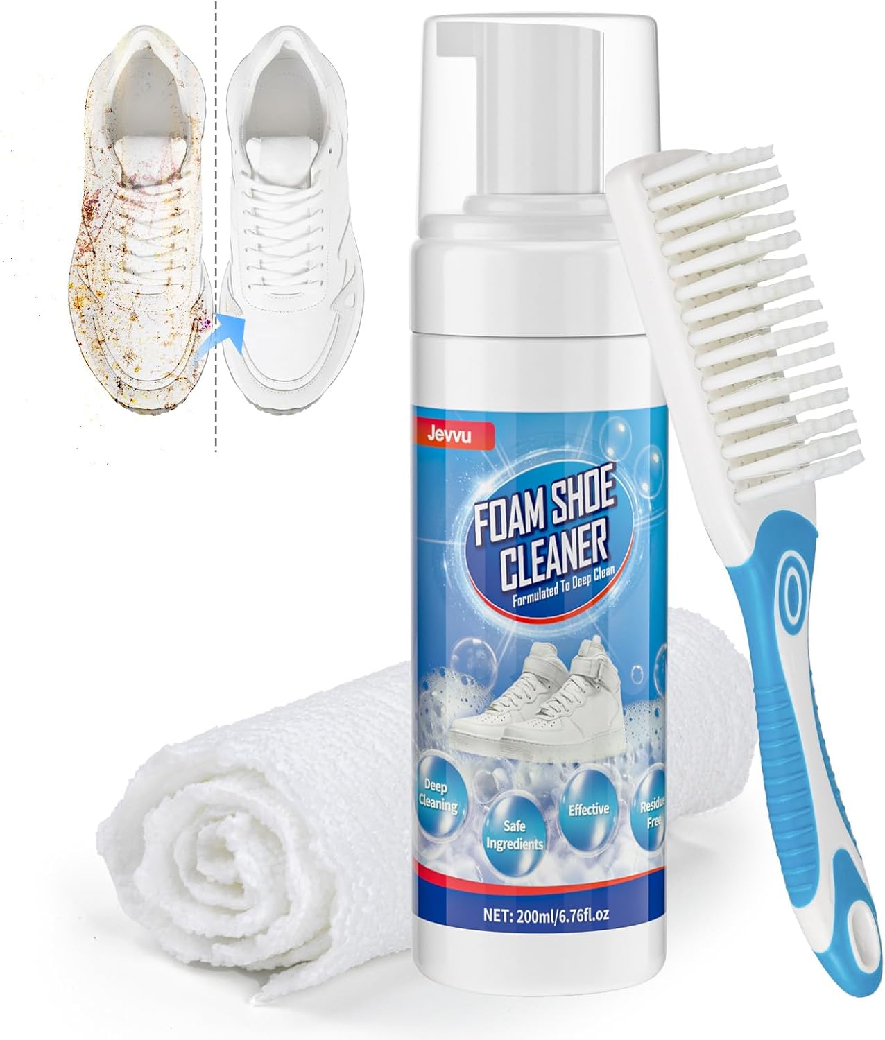 Sneaker Cleaning Kit - Schiuma detergente per scarpe per rimuovere
